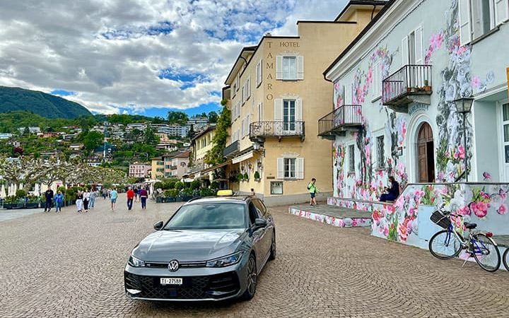 Ascona centro in taxi